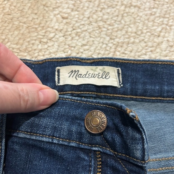 Madewell 10" High Rise Skinny Jeans Womens Size 29 medium/dark wash F4684 denim - Picture 9 of 14